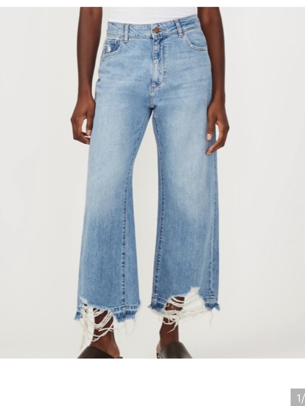 DL1961 Hepburn Wide Leg High Rise Vintage Ankle Size 26
